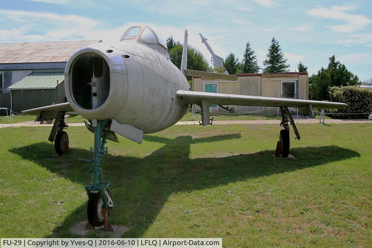 FU-29, Republic F-84F Thunderstreak C/N Not found (52-7175/FU-29), Republic F-84F Thunderstreak, Musée Européen de l'Aviation de Chasse, Montélimar-Ancône airfield (LFLQ)