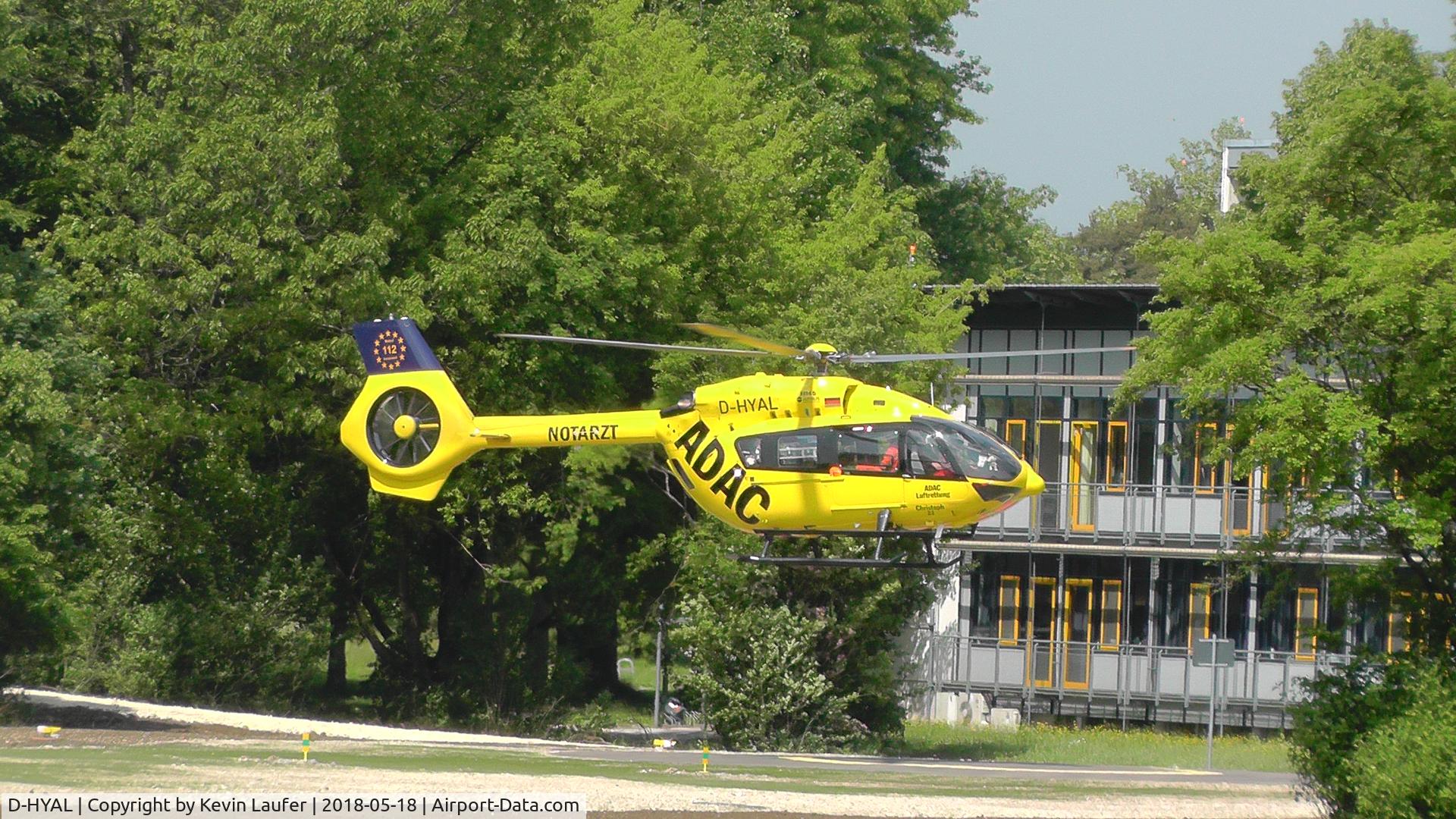 D-HYAL, 2017 Airbus Helicopters H-145 (BK-117D-2) C/N 20131, Start @ Krankenhaus Günzburg