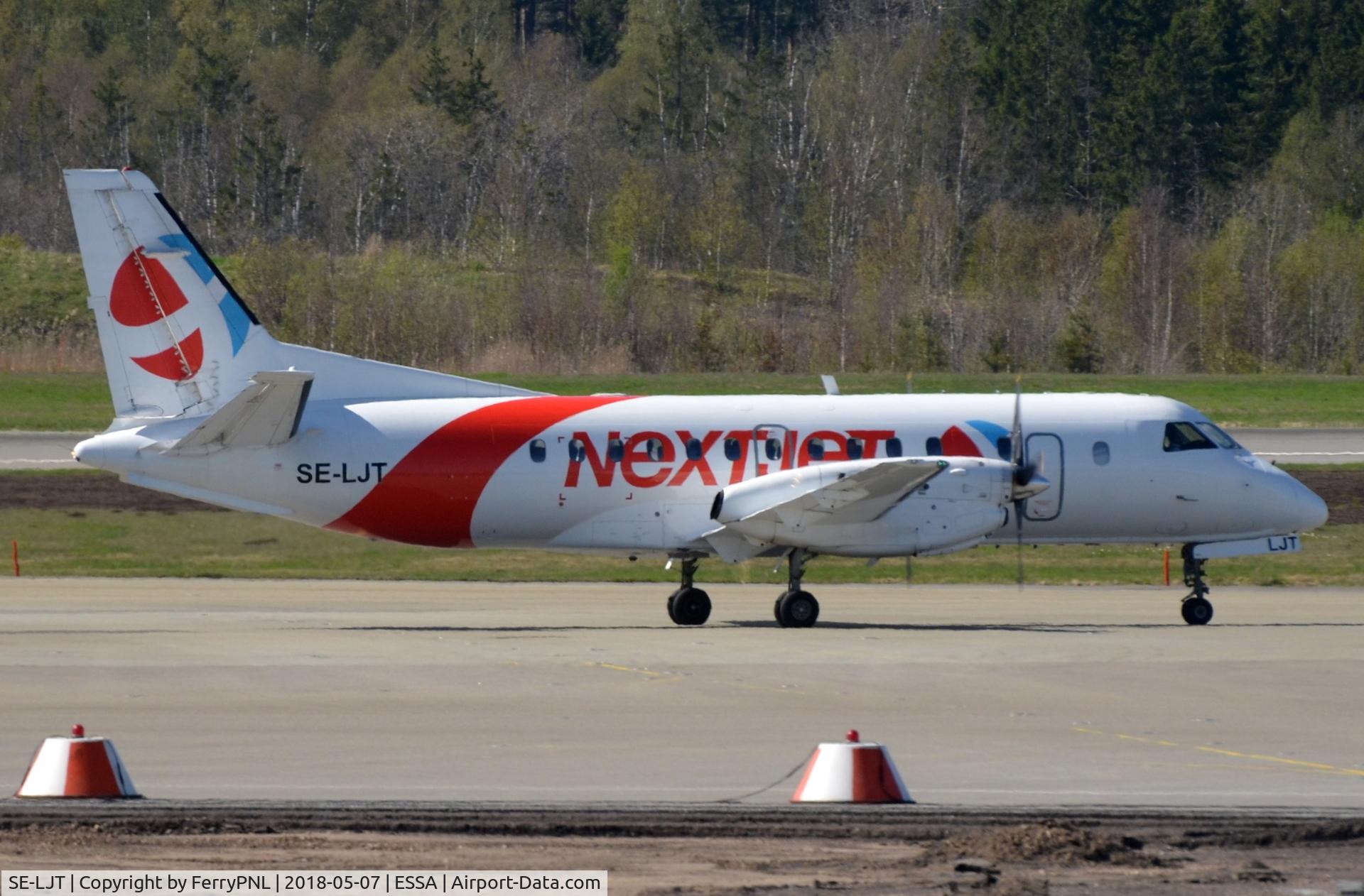 SE-LJT, 1990 Saab 340B C/N 340B-221, Barely a week before Nextjet ceased operations.