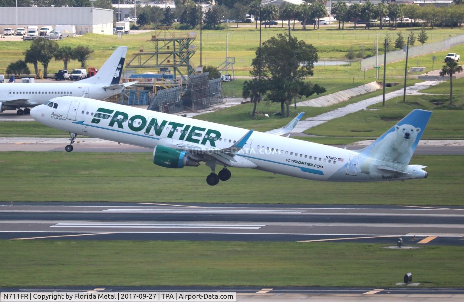 N711FR, 2016 Airbus A321-211 C/N 7184, Powder The Polar Bear