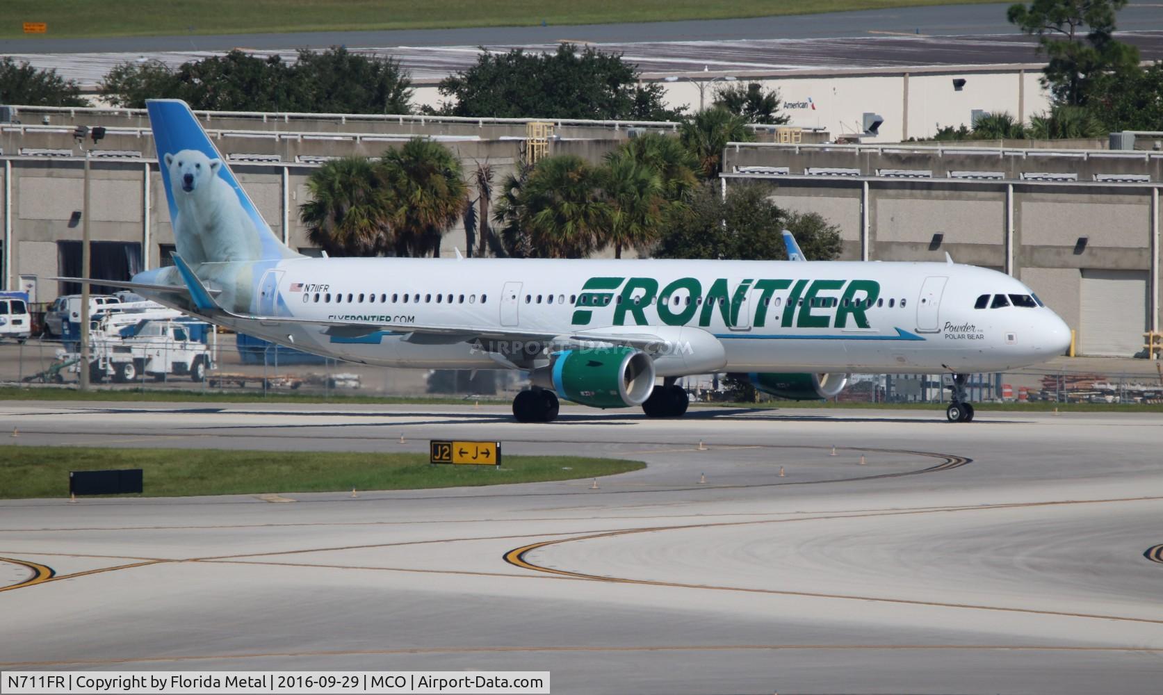 N711FR, 2016 Airbus A321-211 C/N 7184, Powder The Polar Bear