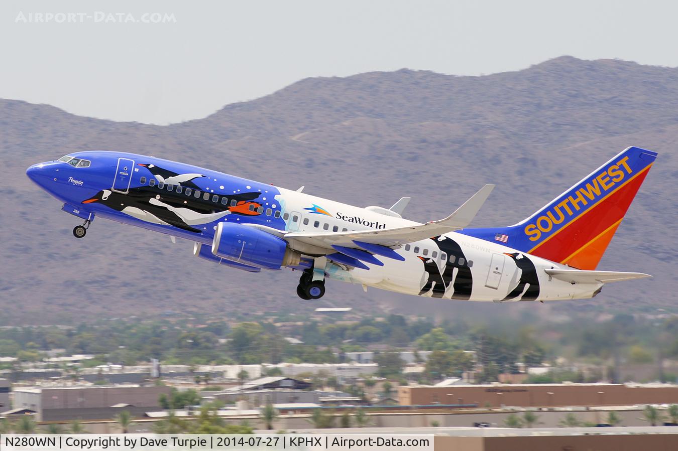 N280WN, 2007 Boeing 737-7H4 C/N 32533, Now Missouri One.