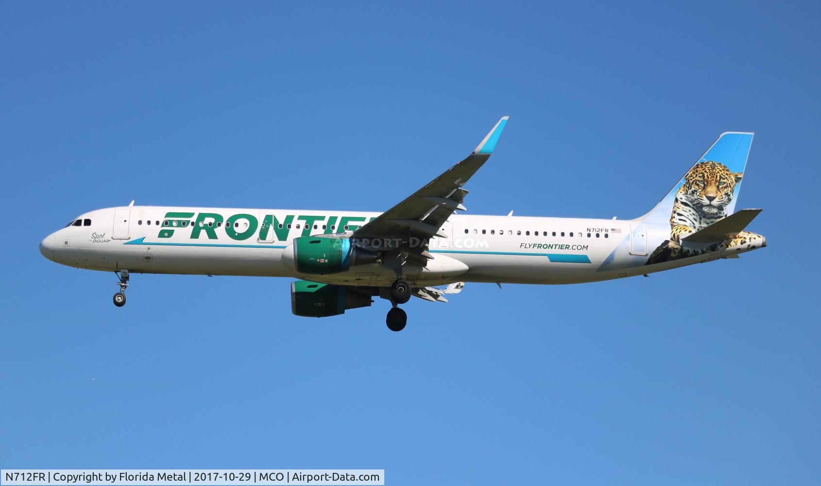 N712FR, 2016 Airbus A321-211 C/N 7204, Spot The Jaguar