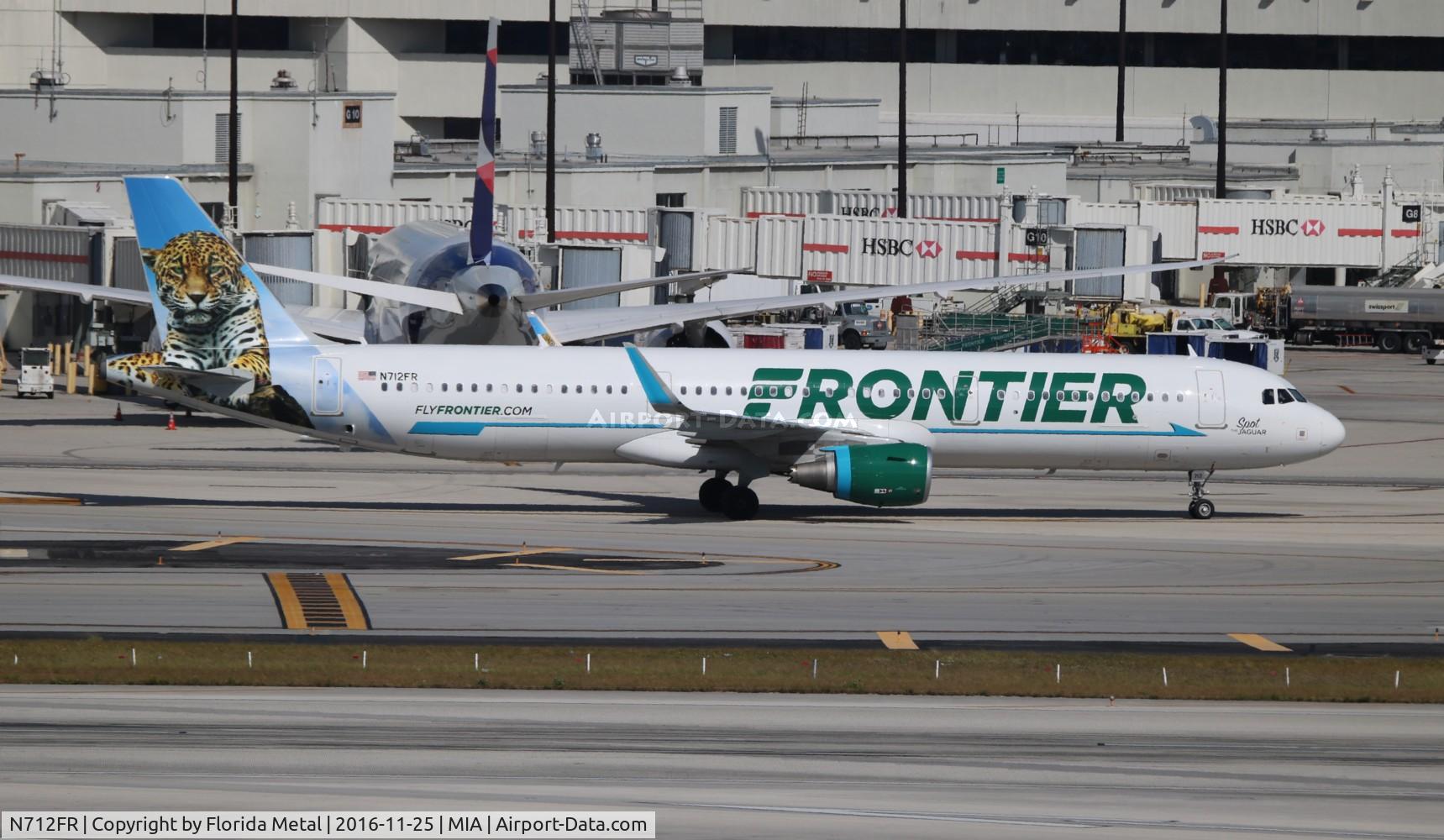 N712FR, 2016 Airbus A321-211 C/N 7204, Spot the Jaguar