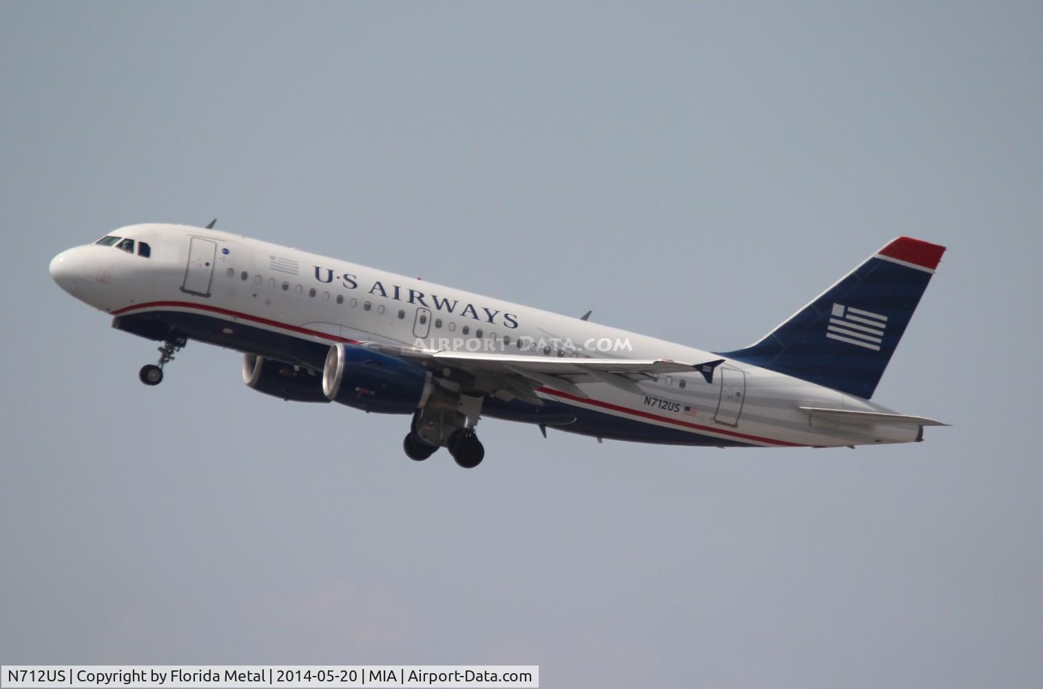 N712US, 1999 Airbus A319-112 C/N 1038, USAirways A319