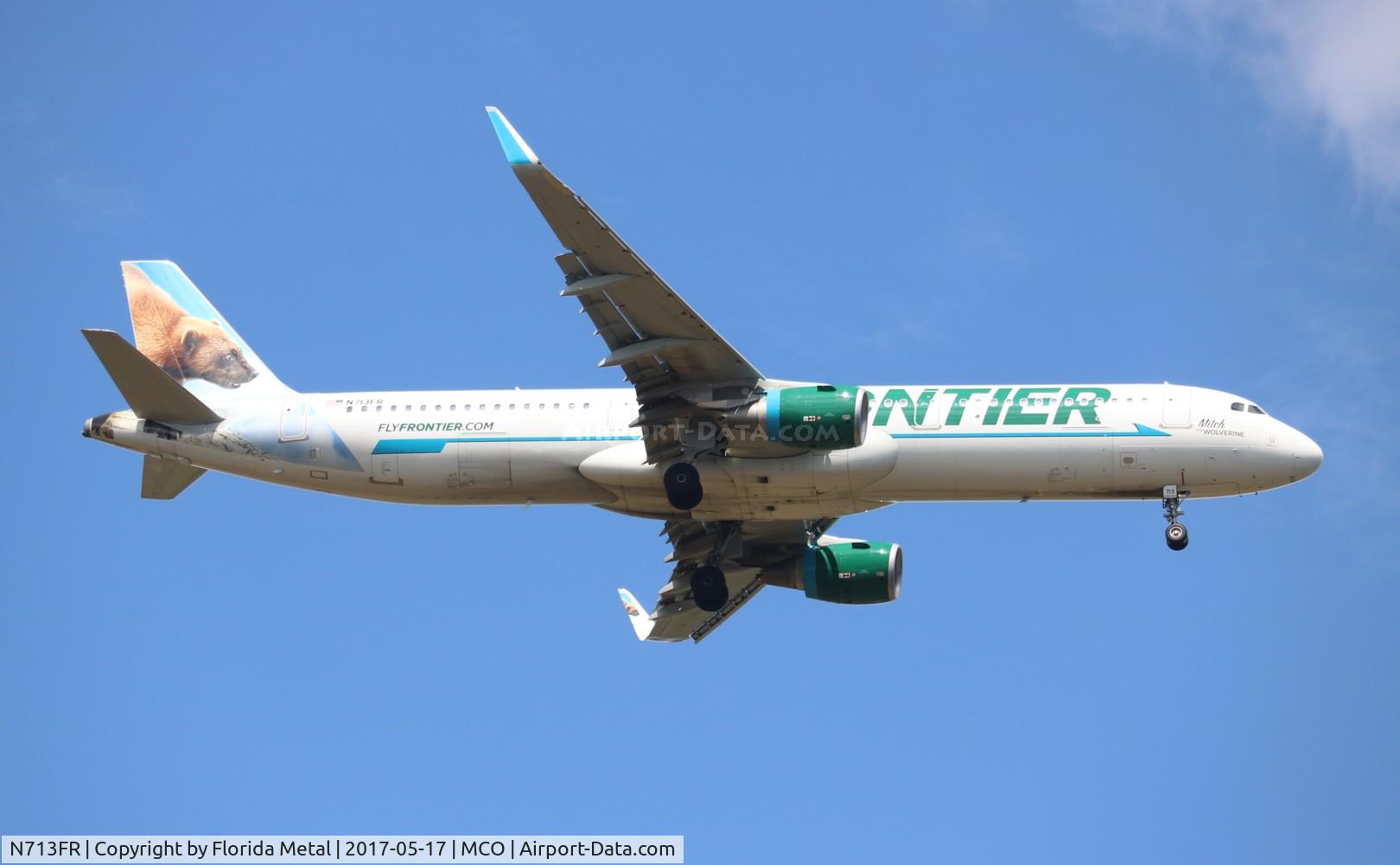 N713FR, 2016 Airbus A321-211 C/N 7286, Mitch The Wolverine