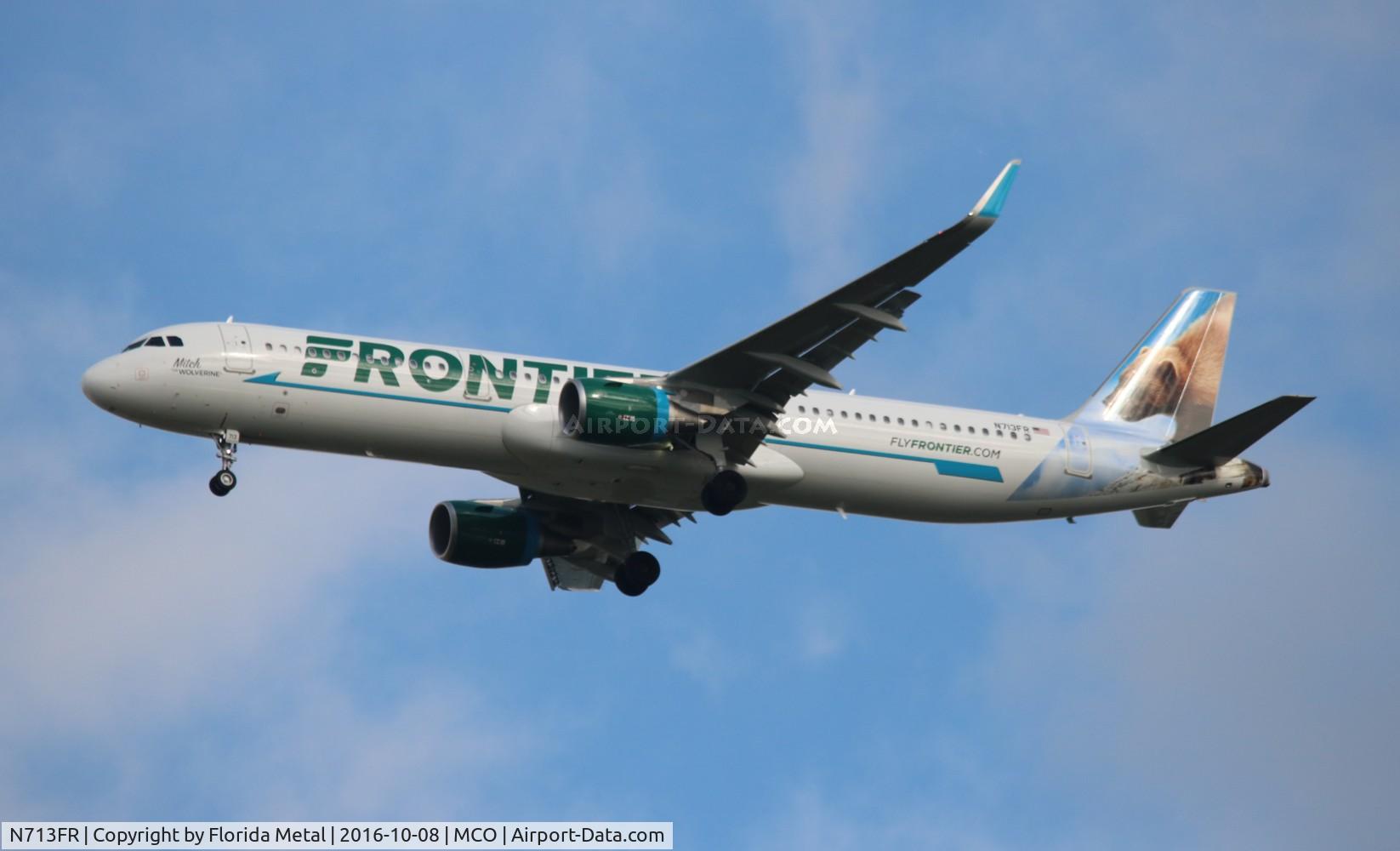 N713FR, 2016 Airbus A321-211 C/N 7286, Mitch The Wolverine