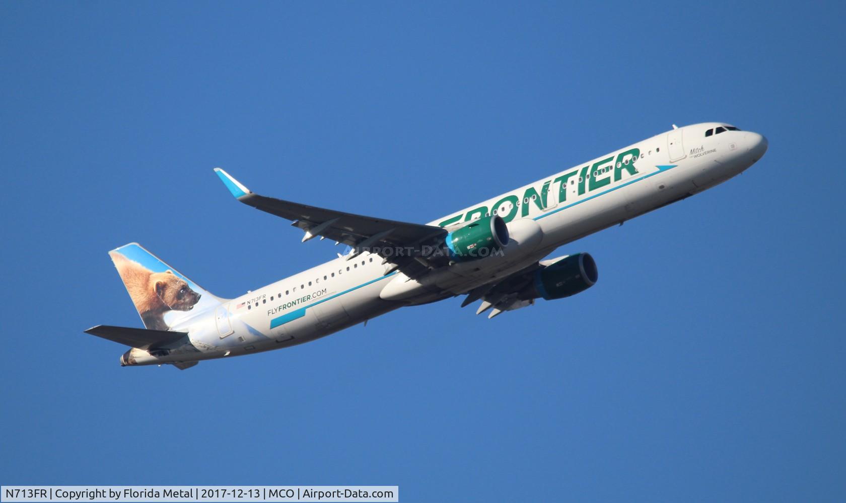 N713FR, 2016 Airbus A321-211 C/N 7286, Mitch The Wolverine