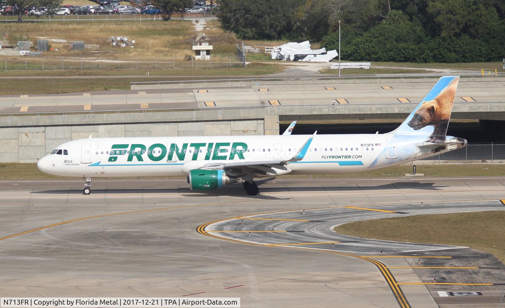 N713FR, 2016 Airbus A321-211 C/N 7286, Mitch The Wolverine