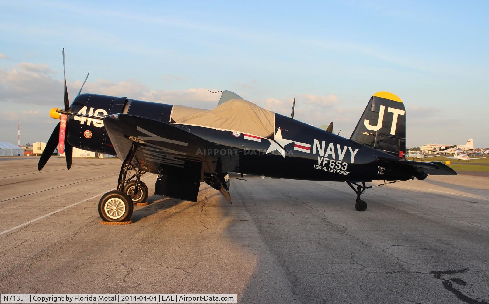 N713JT, 1945 Vought F4U-4B Corsair C/N 97143, F4U Corsair