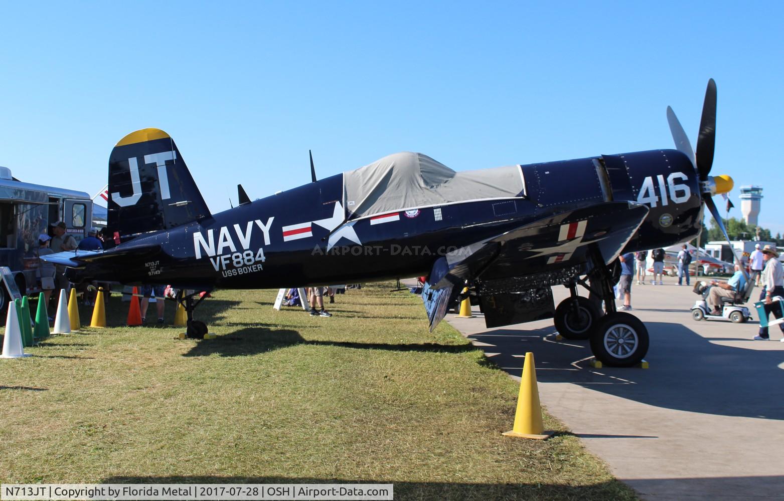 N713JT, 1945 Vought F4U-4B Corsair C/N 97143, F4U Corsair