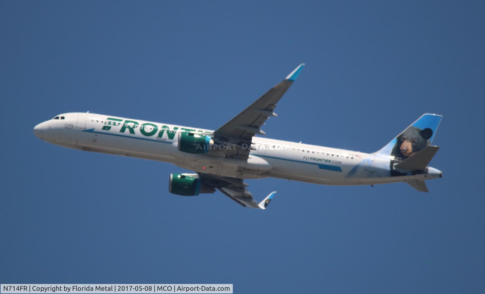 N714FR, 2016 Airbus A321-211 C/N 7294, Cubby The Bear