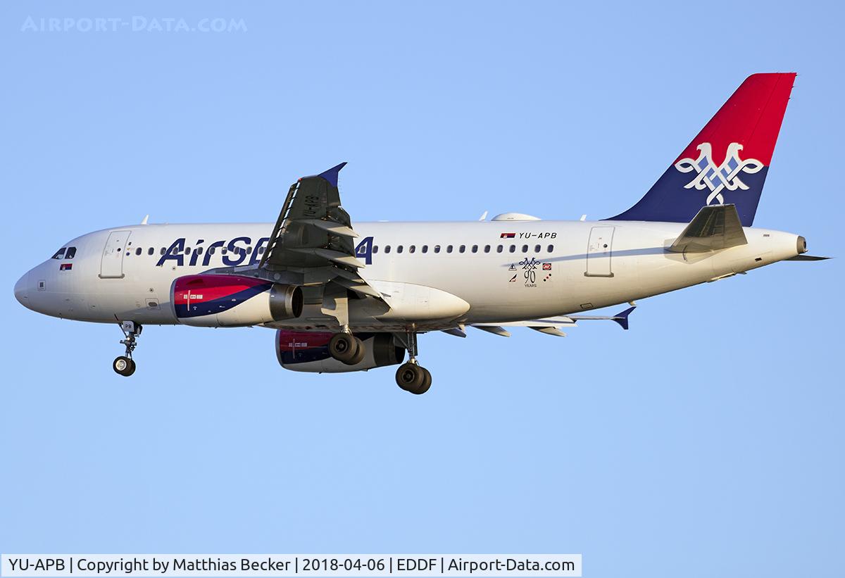 YU-APB, 2004 Airbus A319-132 C/N 2296, YU-APB