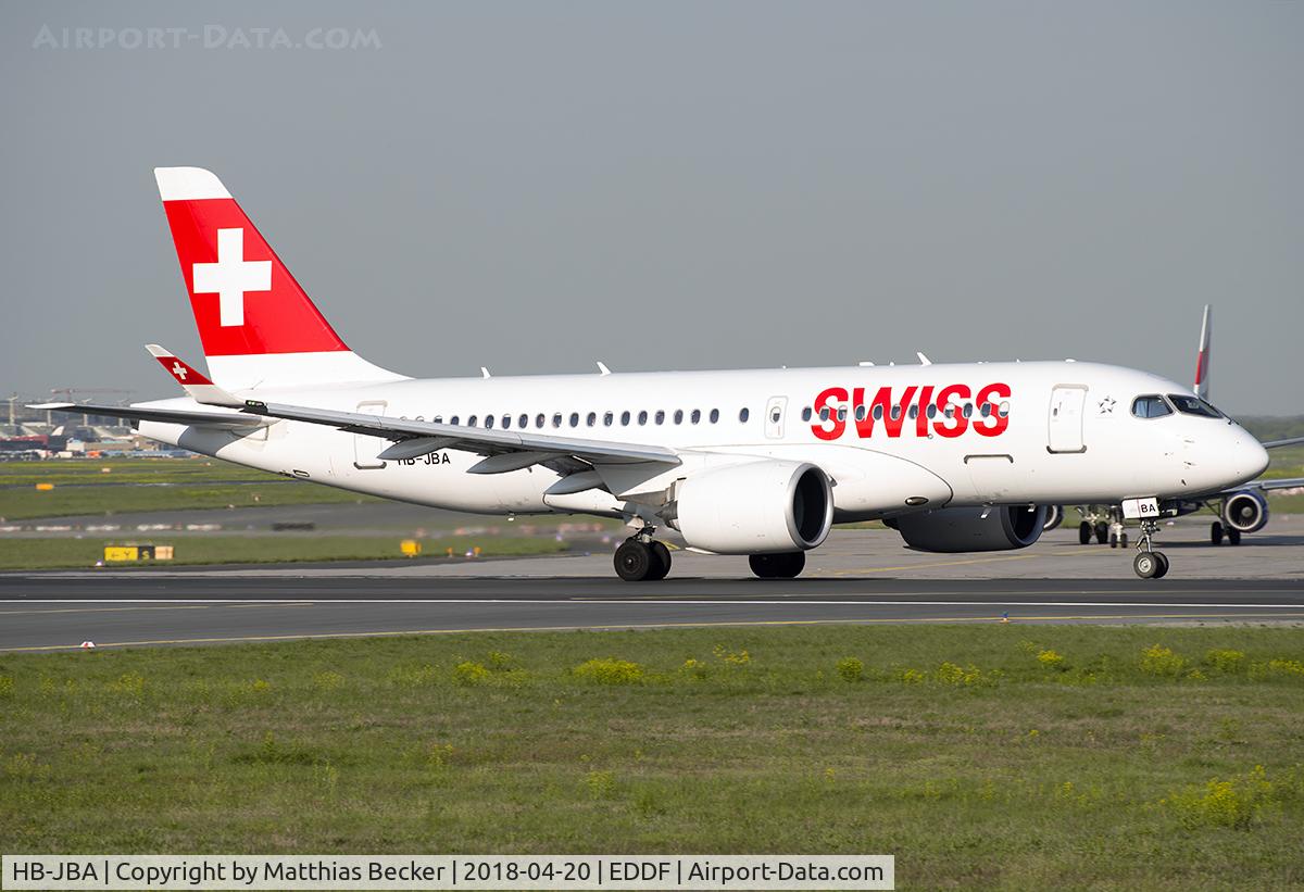 HB-JBA, 2016 Bombardier CSeries CS100 (BD-500-1A10) C/N 50010, HB-JBA