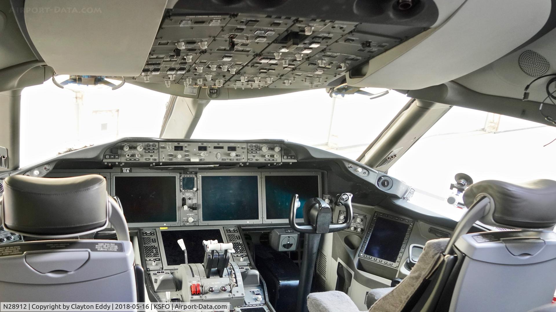 N28912, 2014 Boeing 787-8 Dreamliner C/N 34828, SFO 2018.