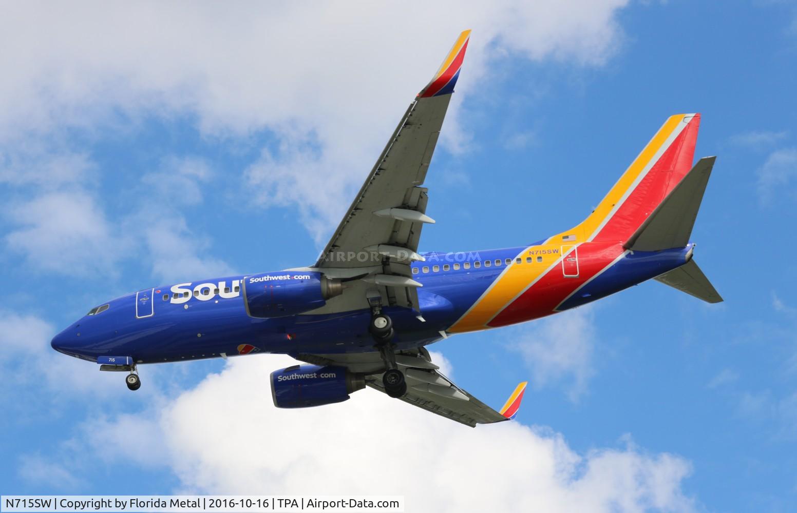 N715SW, 1998 Boeing 737-7H4 C/N 27849, Southwest