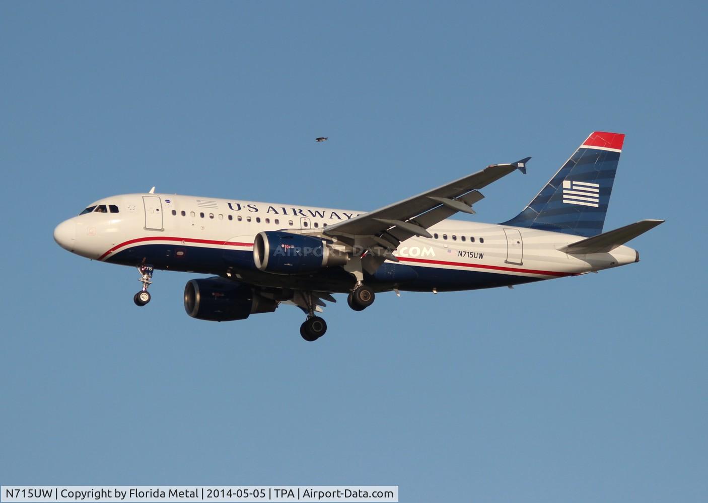 N715UW, 1999 Airbus A319-112 C/N 1051, USAirways