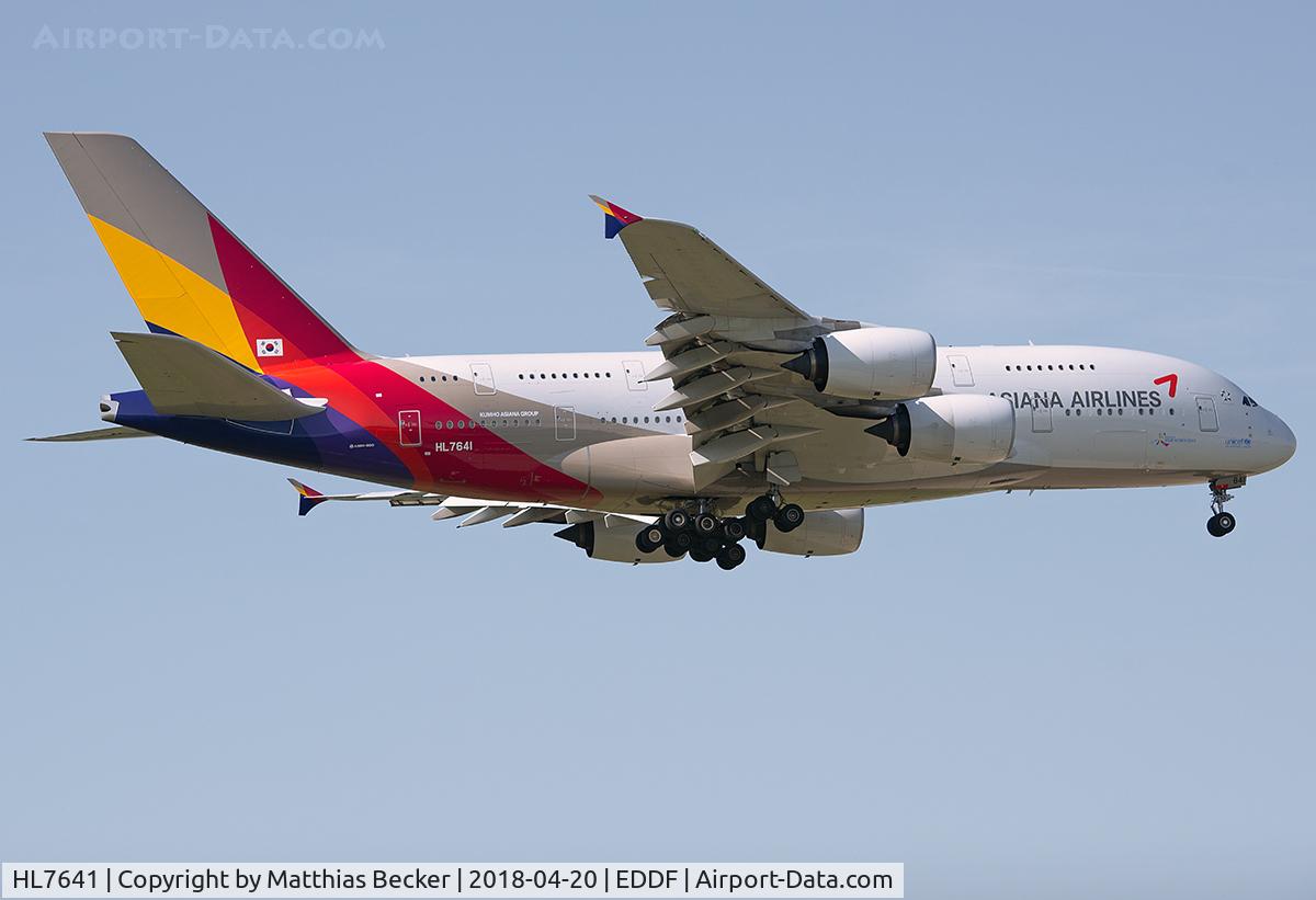 HL7641, 2016 Airbus A380-841 C/N 231, HL7641