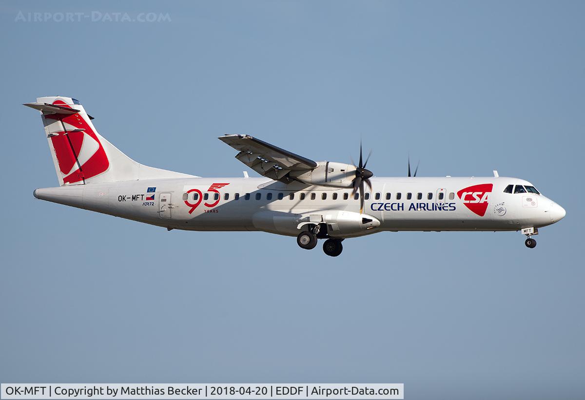 OK-MFT, 2007 ATR 72-212A C/N 761, OK-MFT