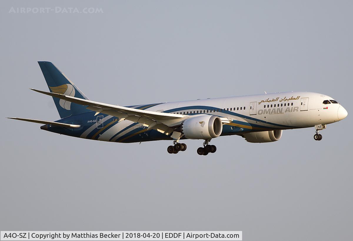 A4O-SZ, 2015 Boeing 787-8 Dreamliner Dreamliner C/N 36046, A4O-SZ