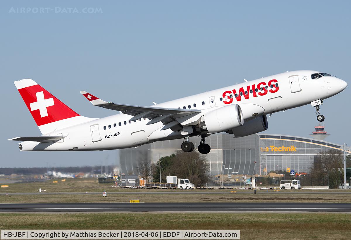 HB-JBF, 2017 Bombardier CSeries CS100 (BD-500-1A10) C/N 50015, HB-JBF
