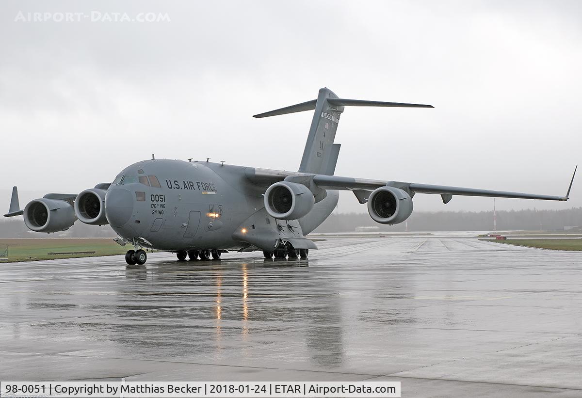 98-0051, 1999 Boeing C-17A Globemaster III C/N 50055/P-51, 98-0051
