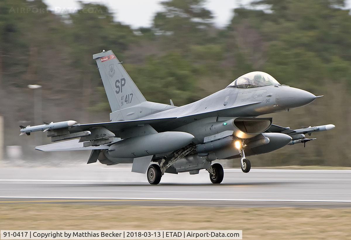 91-0417, General Dynamics F-16C Fighting Falcon C/N CC-115, 91-0417