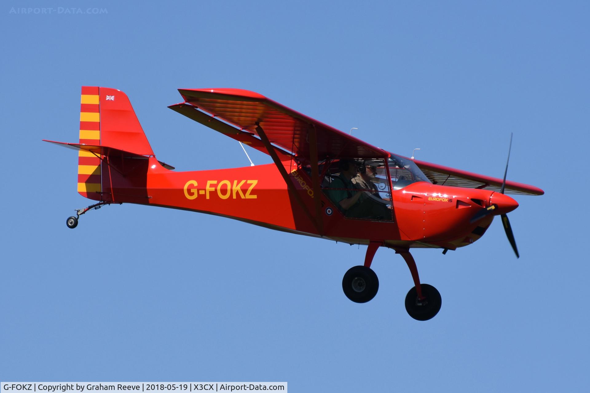 G-FOKZ, 2015 Eurofox 912(IS) C/N LAA 376-15282, Landing at Northrepps.