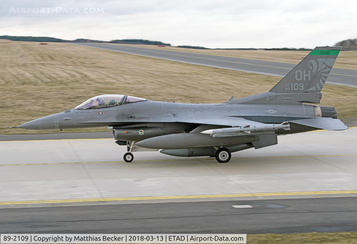 89-2109, 1989 General Dynamics F-16C C/N 1C-262, 89-2019