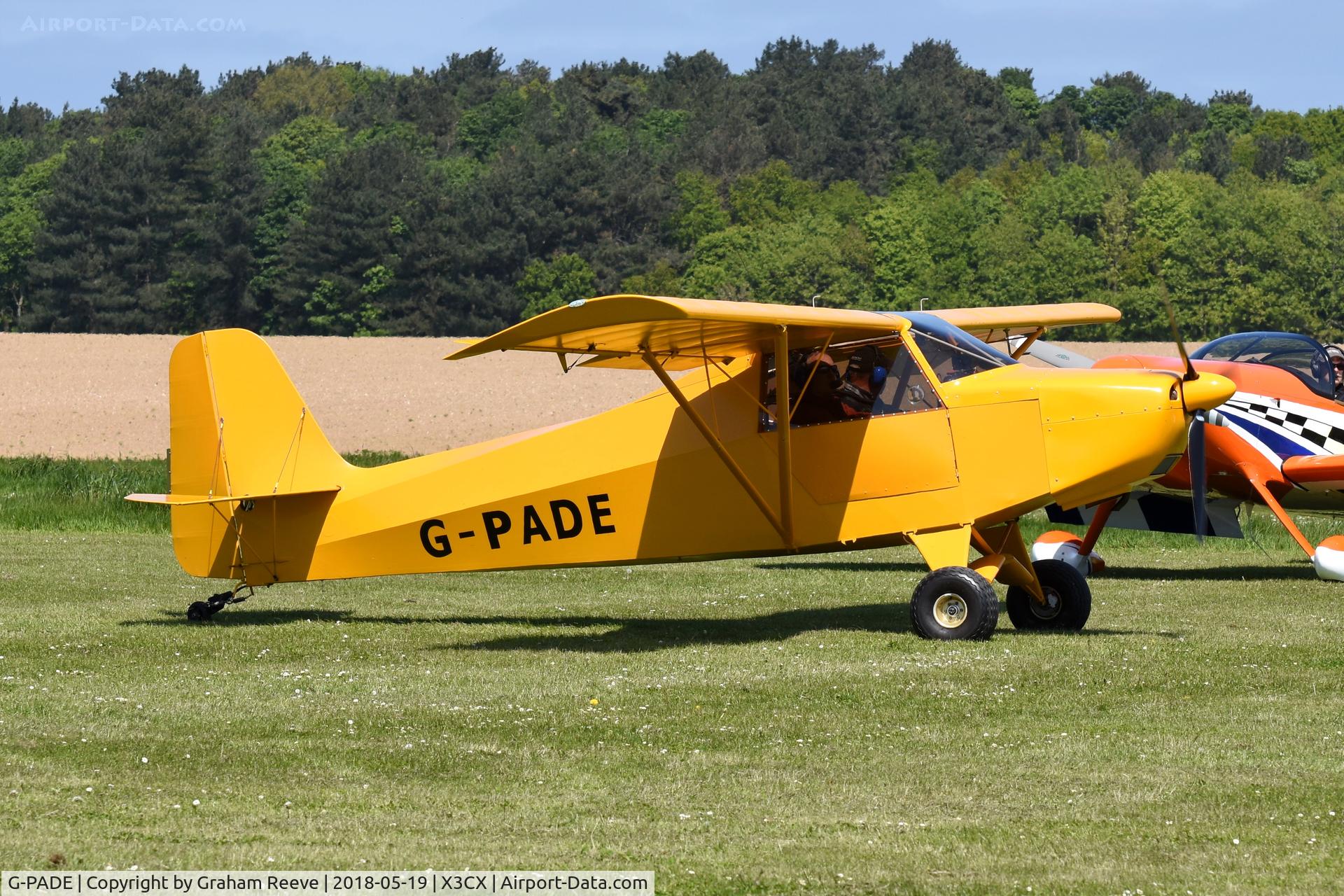 G-PADE, 2004 Escapade Jabiru(3) C/N BMAA/HB/369, Just landed at Northrepps.