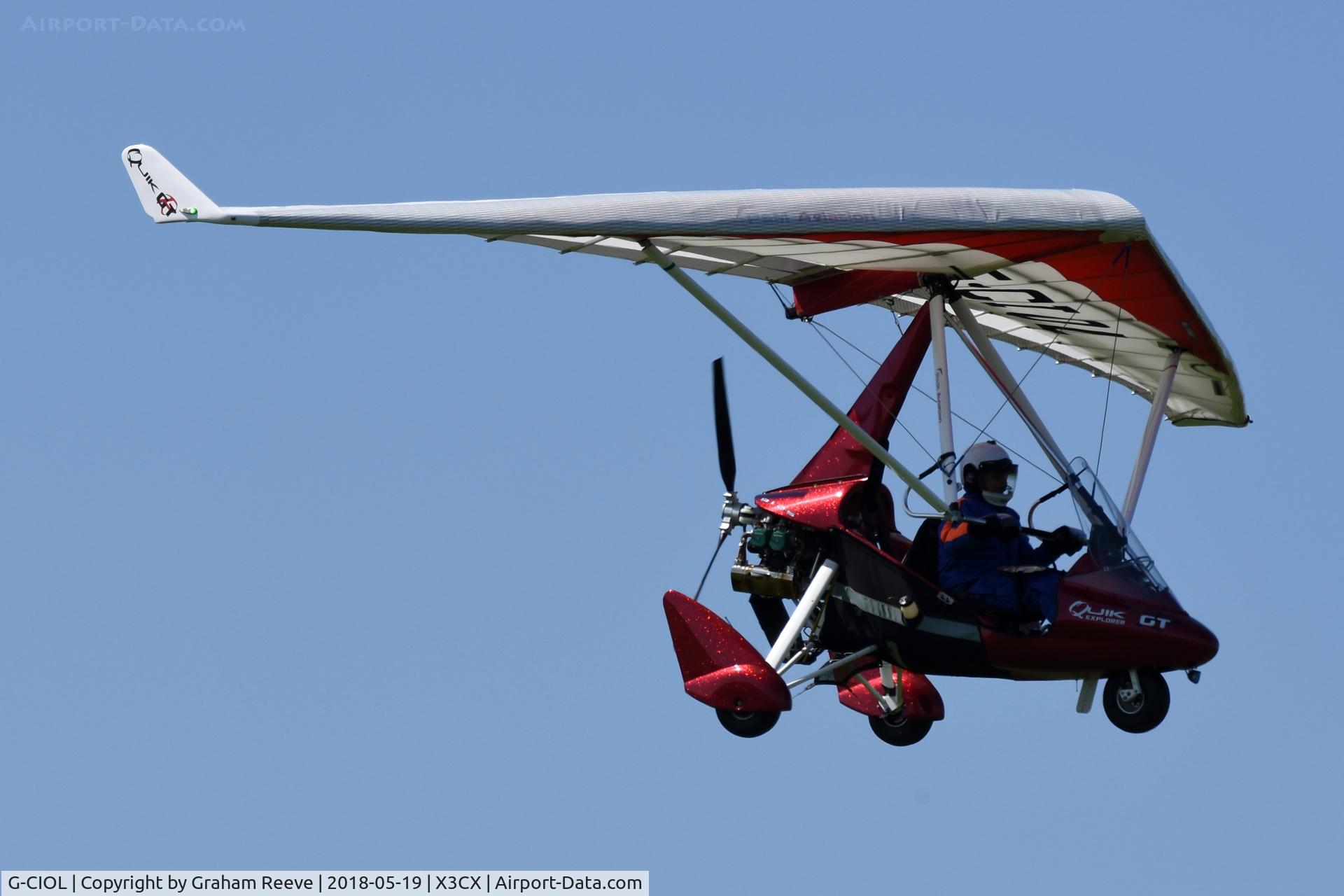 G-CIOL, 2015 P&M Aviation Quik GTR C/N 8719, Landing at Northrepps.