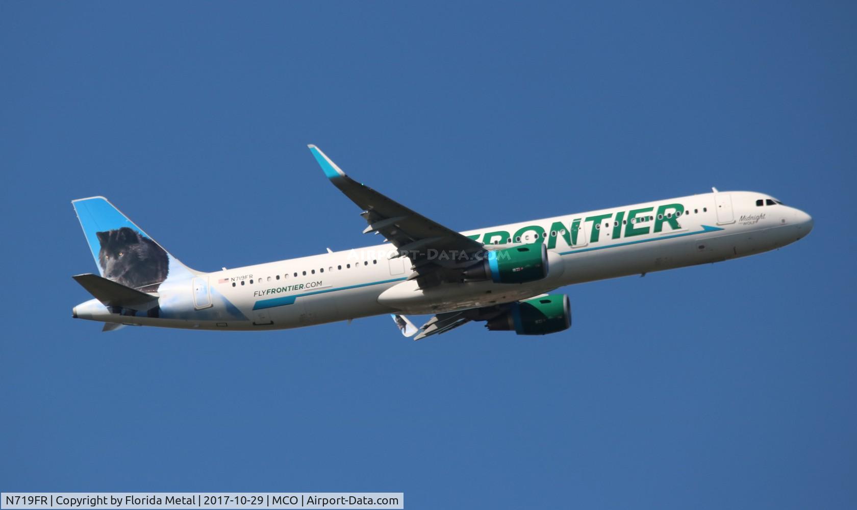 N719FR, 2017 Airbus A321-211 C/N 7736, Midnight the Wolf