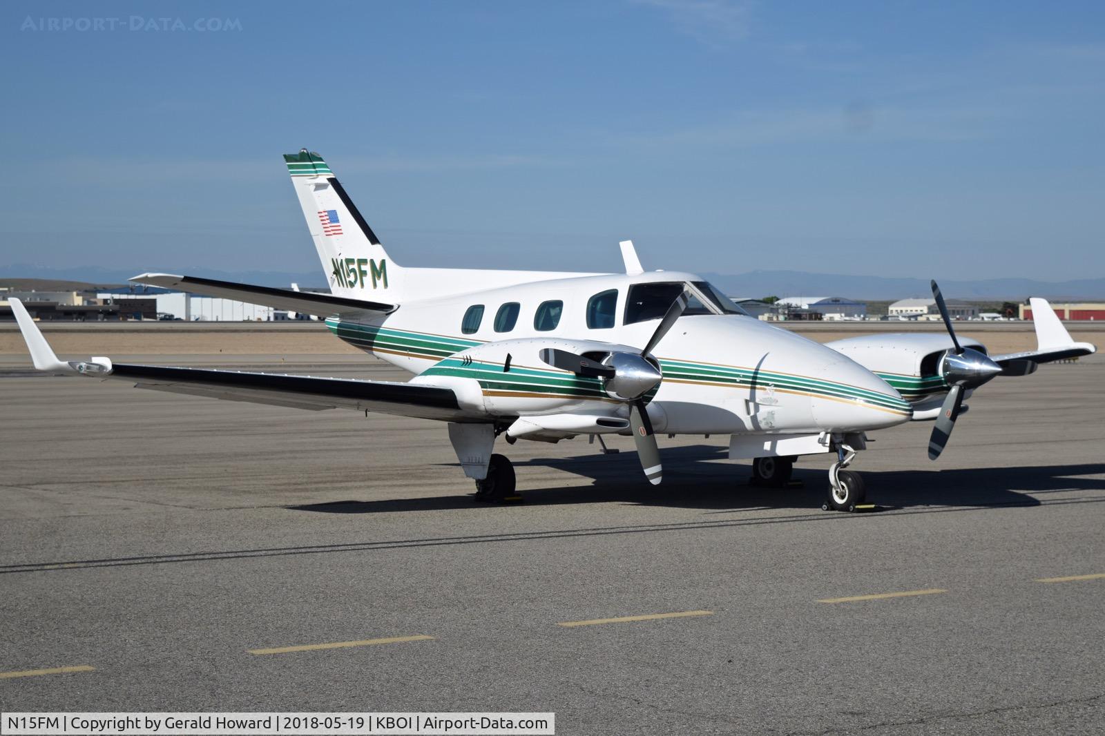 N15FM, 1979 Beech B-60 Duke C/N P-522, Parked on the north GA ramp.