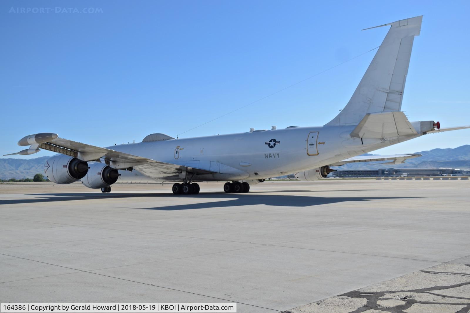 164386, 1989 Boeing E-6B Mercury C/N 23894, Parked on the south GA ramp. VQ-4 “Shadows”, Tinker AFB, Oklahoma