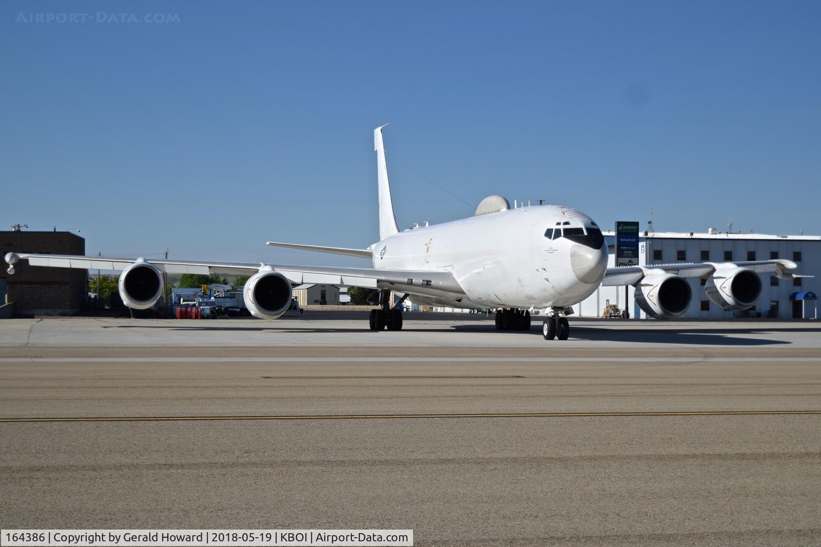 164386, 1989 Boeing E-6B Mercury C/N 23894, Parked on the south GA ramp. Fleet Air Reconnaissance Squadron 4 (VQ-4) ,“Shadows”, Tinker AFB, Oklahoma