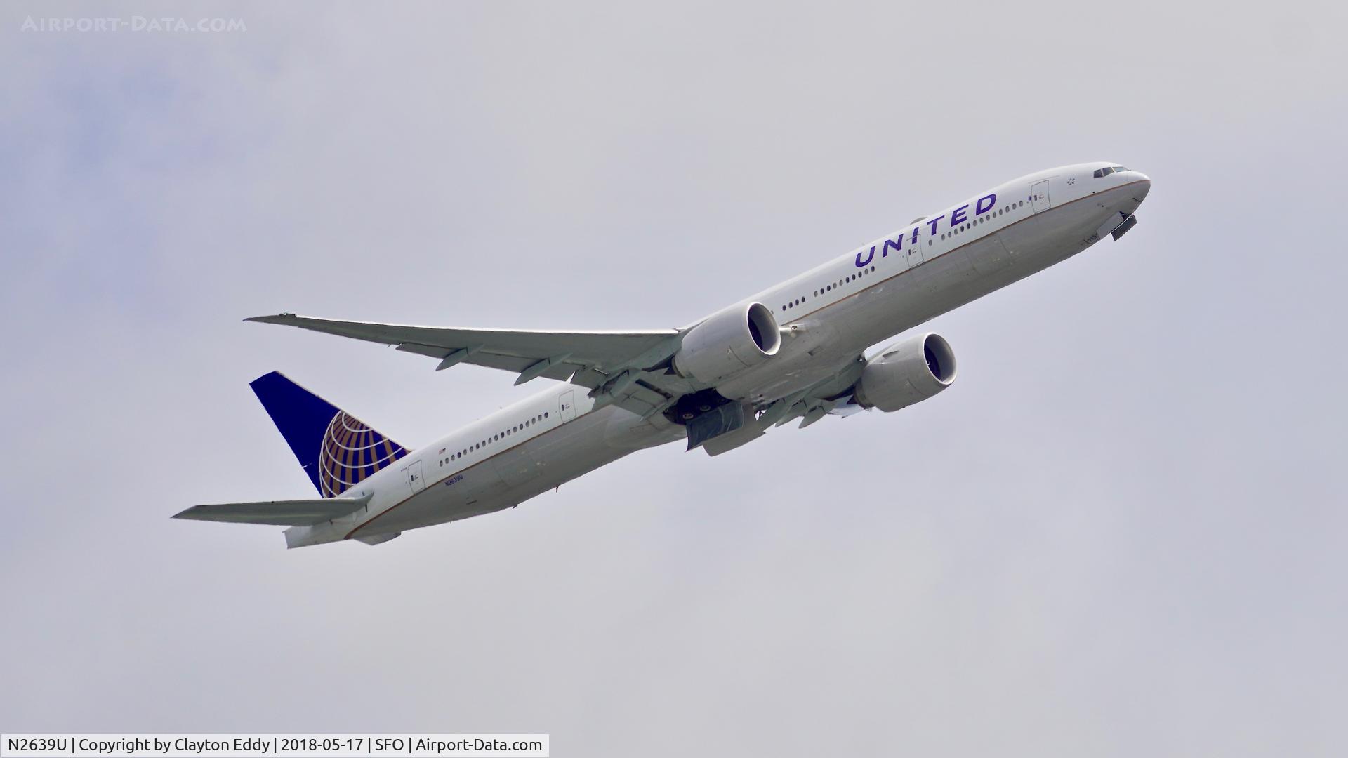 N2639U, 2017 Boeing 777-300/ER C/N 62650, SFO 2018.