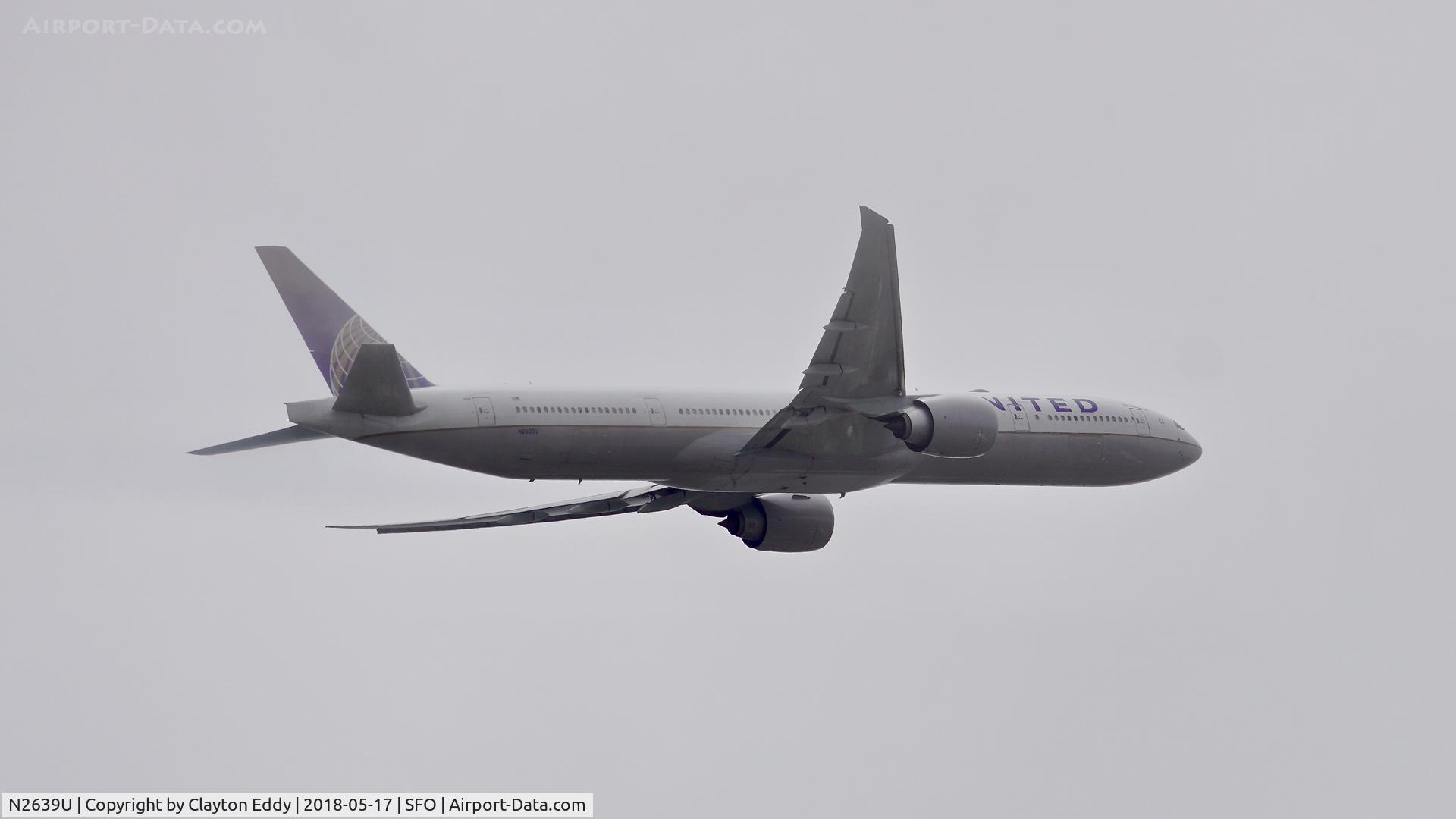 N2639U, 2017 Boeing 777-300/ER C/N 62650, SFO 2018.