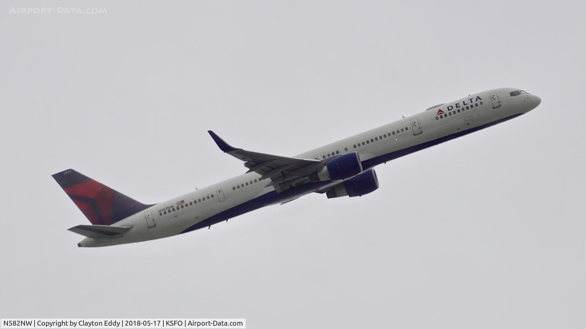 N582NW, 2002 Boeing 757-351 C/N 32981, SFO 2018.