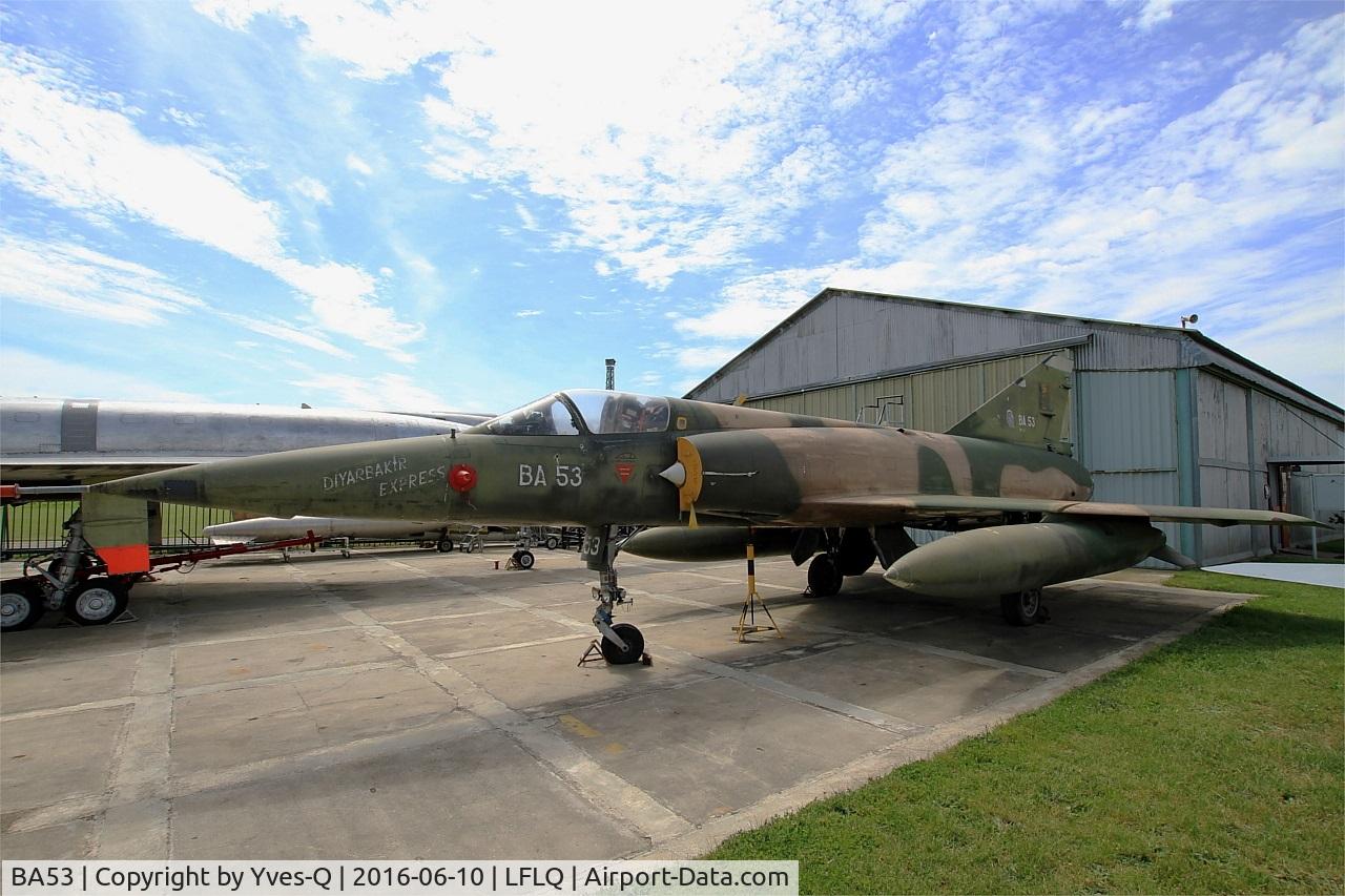 BA53, Dassault Mirage 5BA C/N 53, Dassault Mirage 5BA, Musée Européen de l'Aviation de Chasse at Montélimar-Ancône airfield (LFLQ)