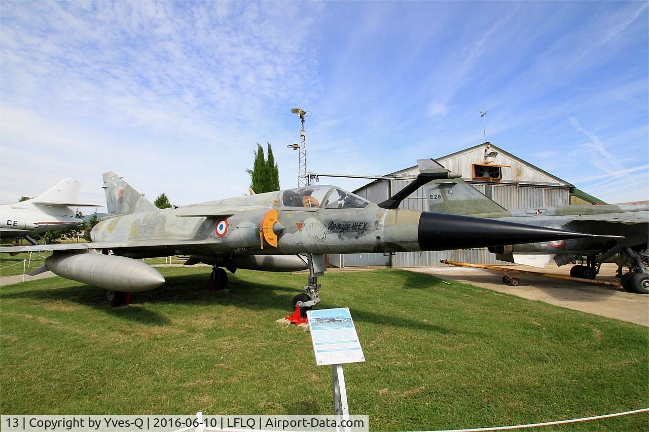 13, Dassault Mirage IIIEX C/N 467, Dassault Mirage IIIEX, Musée Européen de l'Aviation de Chasse, Montélimar-Ancône airfield (LFLQ)