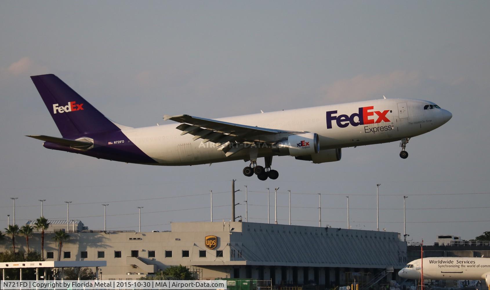 N721FD, 1988 Airbus A300B4-622R C/N 477, Fed Ex