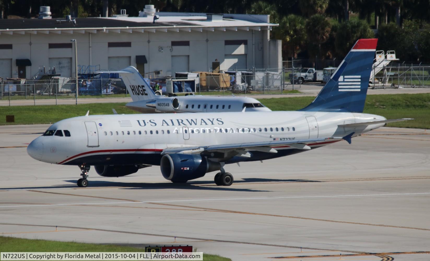 N722US, 1999 Airbus A319-112 C/N 1097, US Airways