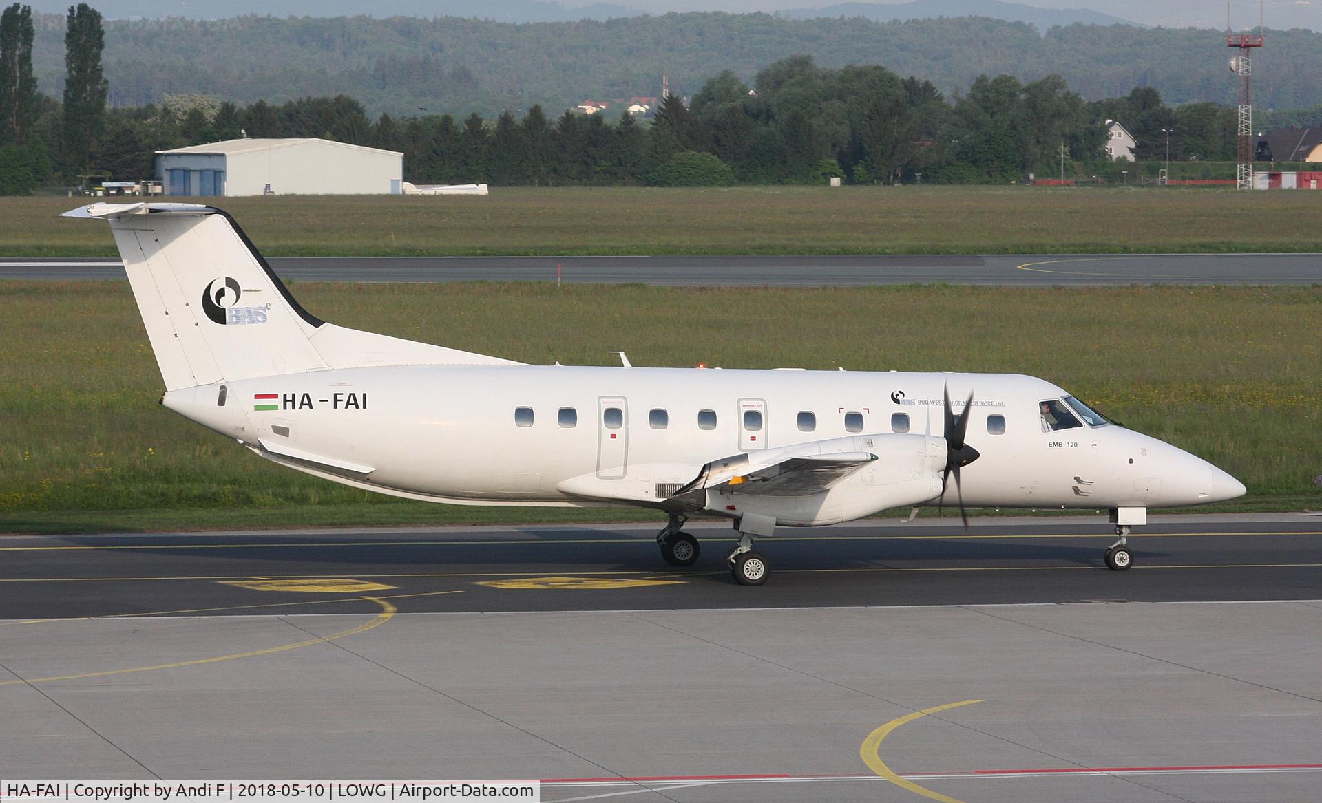 HA-FAI, 1989 Embraer EMB-120ER Brasilia C/N 120123, Budapest Aircraft Service Embraer EMB-120 Brasilia