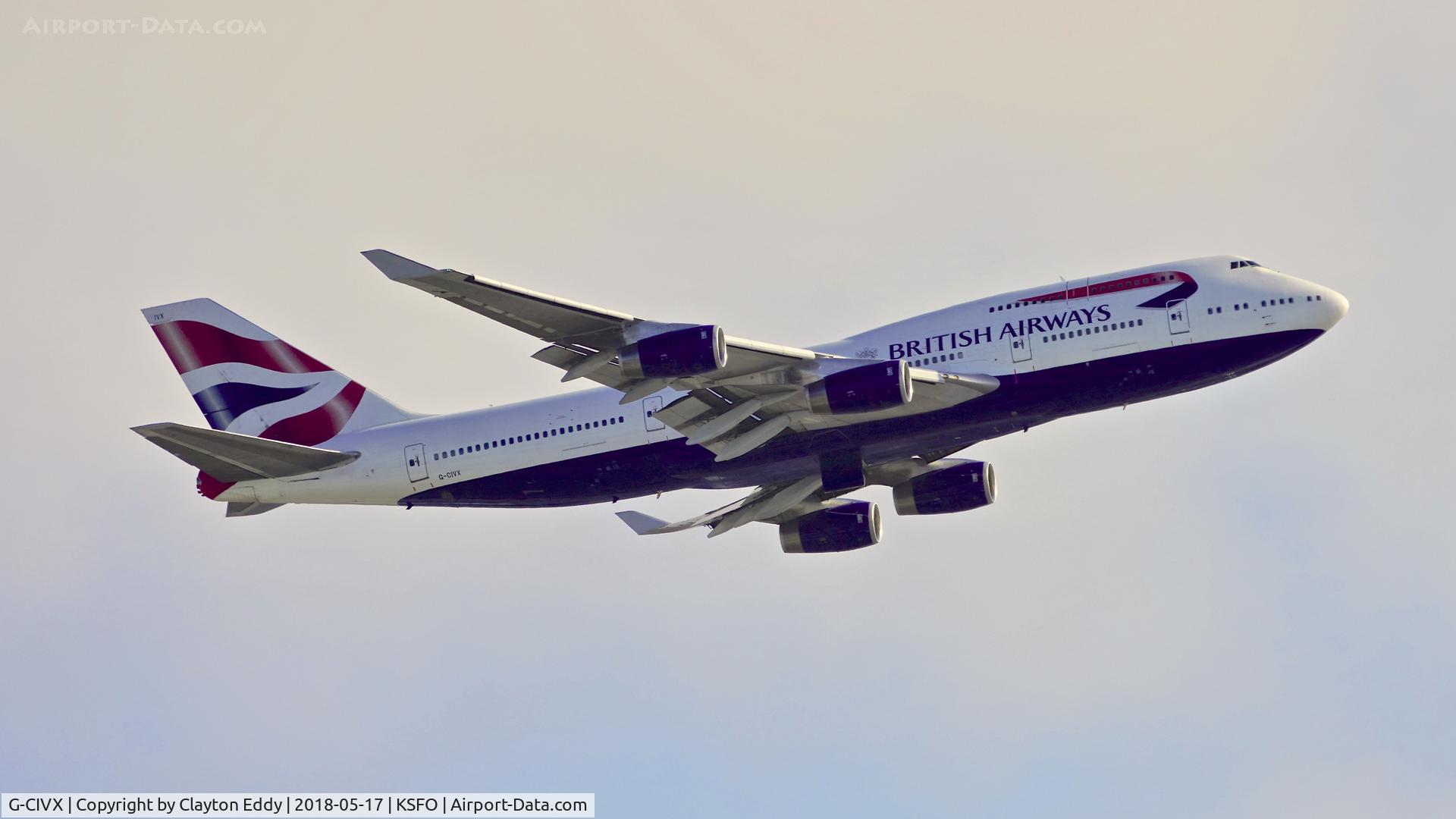 G-CIVX, 1998 Boeing 747-436 C/N 28852, SFO 2018.