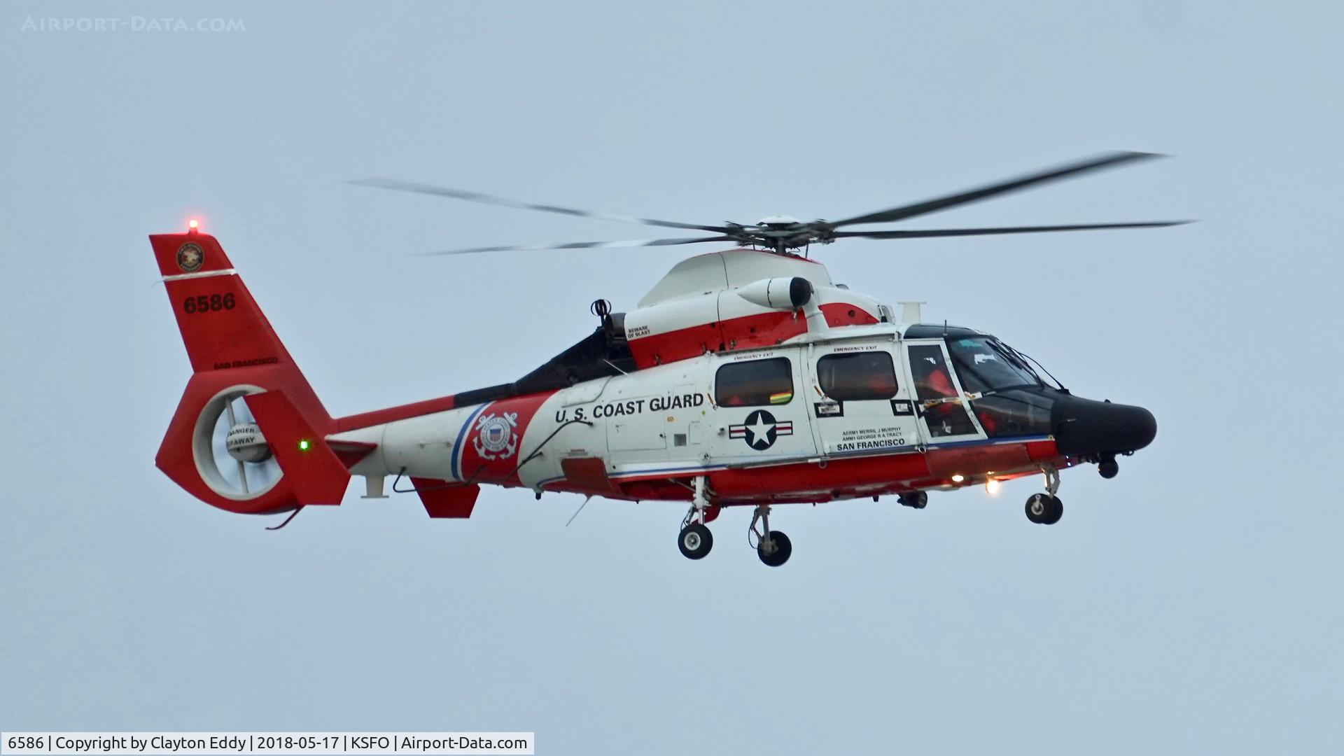 6586, Aerospatiale MH-65D Dolphin C/N 6285, SFO 2018.