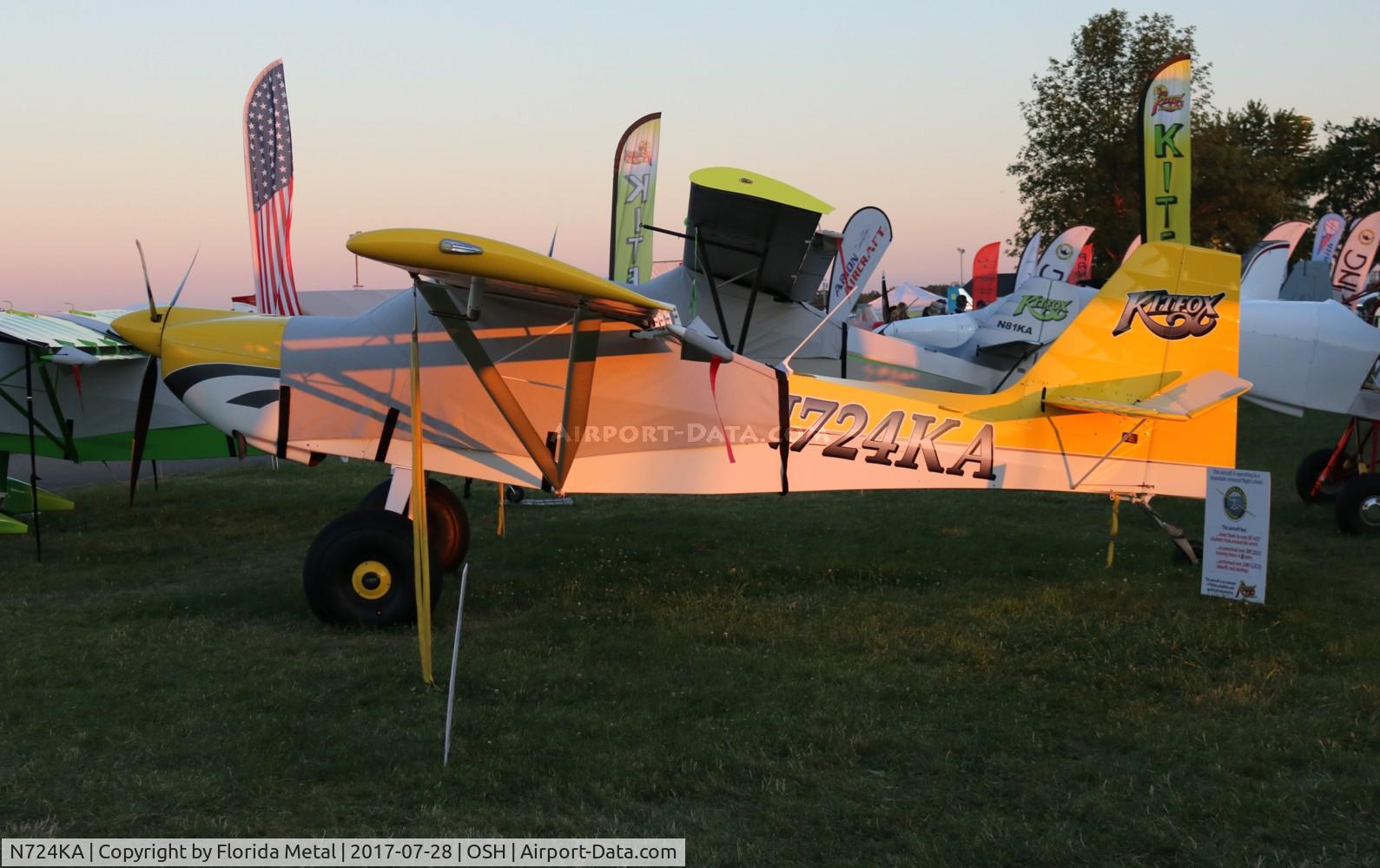 N724KA, 2012 Foxair Kitfox Light Sport C/N KA12254243, Kitfox
