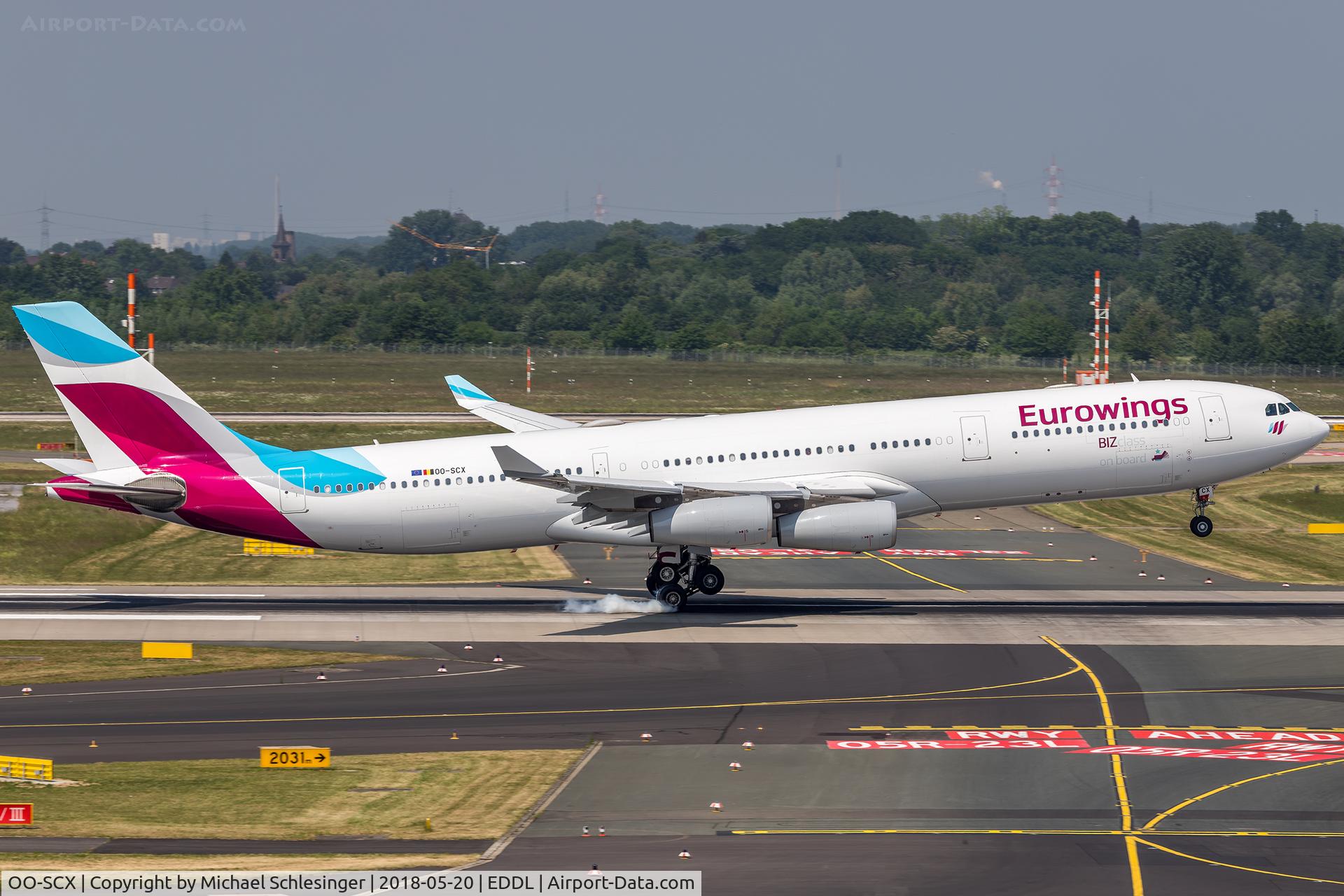 OO-SCX, 2000 Airbus A340-313X C/N 354, OO-SCX - Airbus A340-313 - Eurowings