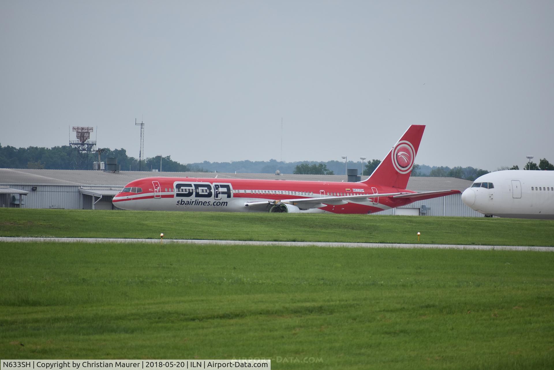 N633SH, Boeing 757-21B C/N 24714, the once Santa Barbara Airlines 757-200 that recently ceased operations and came to Wilmington for unknown reasons - most likely for either maintenance or storage. The future for this bird is unsure of by me