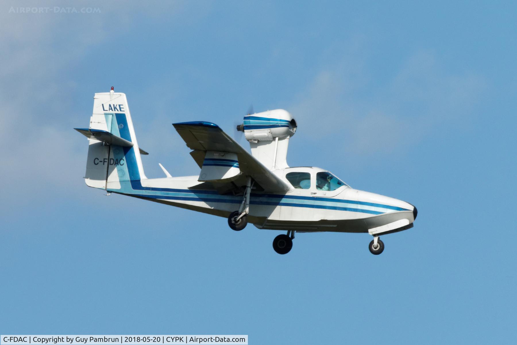 C-FDAC, 1975 Lake LA-4-200 Buccaneer C/N 687, Landing