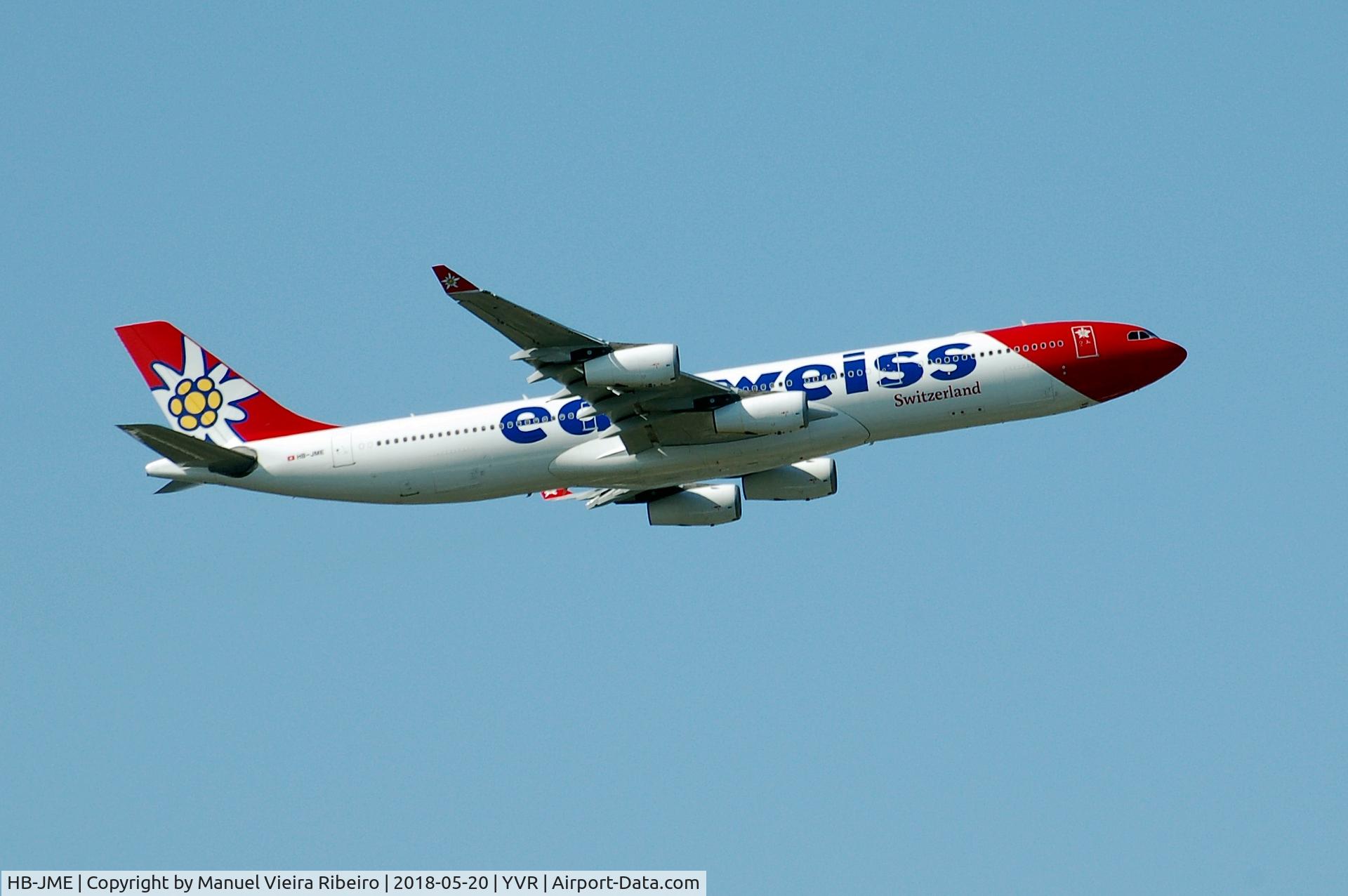 HB-JME, 2003 Airbus A340-313X C/N 559, WK11 to Zurich